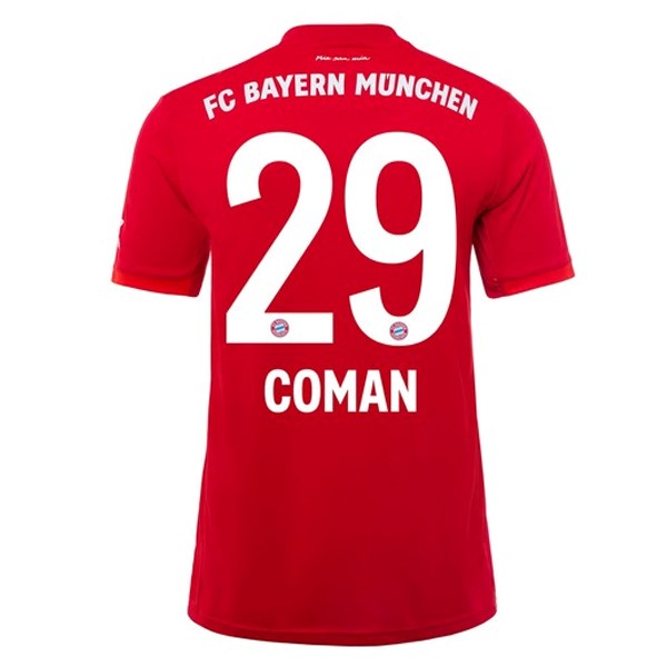 Camiseta Bayern Munich NO.29 Coman Primera equipo 2019-20 Rojo